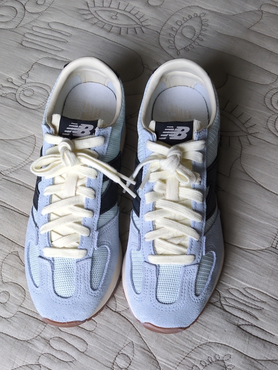 New Balance Shoes - New Balance 471 Light Blue/Navy/Cream Classic Trainer Sneakers